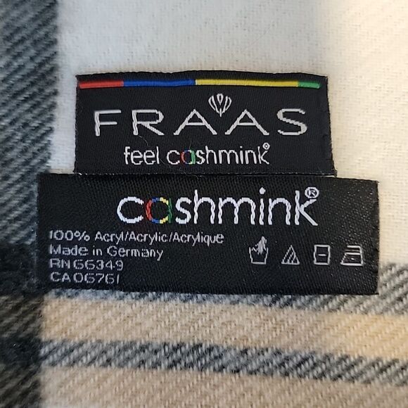 Frass tartan plaid "cashmink" scarf  One Size - Picture 8 of 8